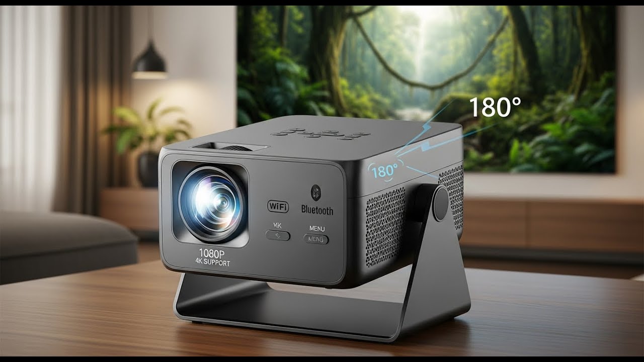 Mini Portable Projector Review 💖 Best Valentine’s Day Movie Night Gadget | 1080P 4K Support