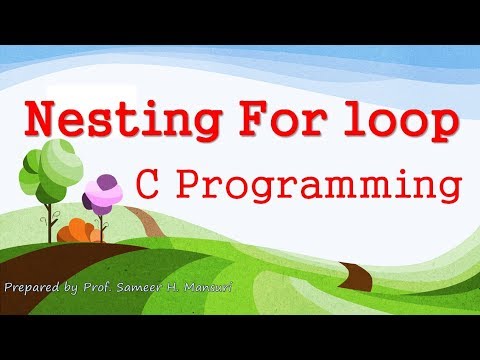 Nesting of FOR Loops in C (HINDI)