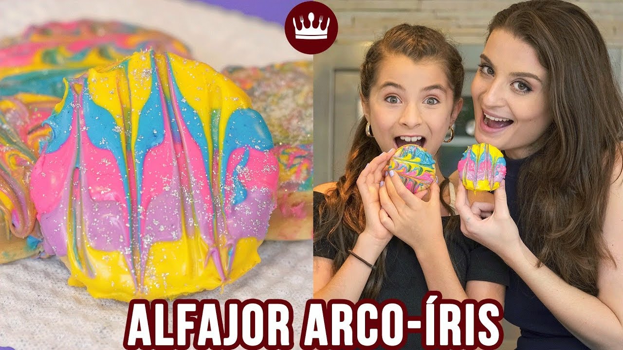ALFAJOR ARCO ÍRIS (PART IVANA COELHO MASTERCHEF JÚNIOR) COZINHA DO BOM GOSTO GABI ROSSI