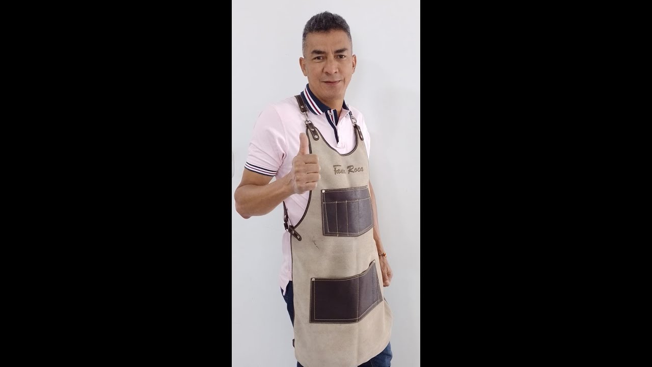 Delantal o peto en cuero - Tutoriales de marroquineria en cuero