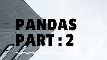 Python Pandas part 2 ,  Data Science Tutorial (Reading CSV/Excel files, Sorting, Filtering)
