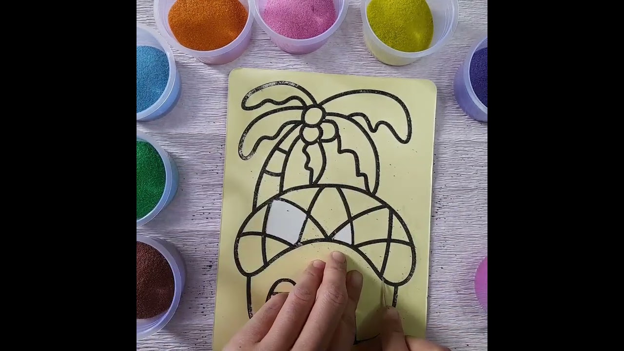 sand painting# landscape painting