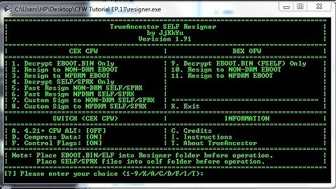 [CFW/TUT/EP.13] How To Make A (CEX/DEX) SPRX Eboot For Any Game