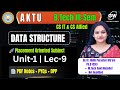 Data Structure Unit-1 Lec-9 I By Dr. Nidhi Parashar Ma'am I Gateway Classes I AKTU