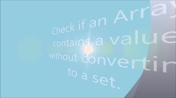 Check if an Array contains a value using Java