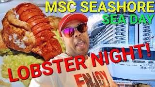 MSC SEASHORE- UNEXPECTED SEA DAY ACTIVITIES, MSC SHOPS TOUR, AND ITS FORMAL NIGHT