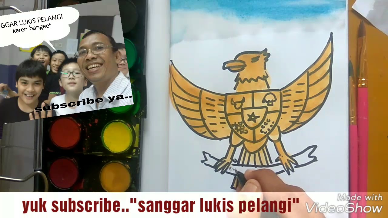 128 Cara Menggambar Sketsa Burung Garuda