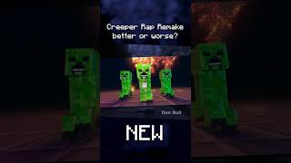 Creeper Rap Then Vs Now #Minecraft