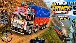 🚚⚡ Heavy Indian Truck Adventure 😍 Dangerous Hill Road Cargo Transport Gameplay | Android screenshot 4