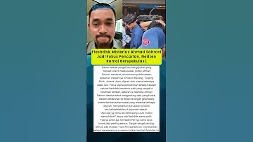 Flashdisk Misterius Ahmad Sahroni Jadi Fokus Pencarian, Netizen Ramai Berspekulasi