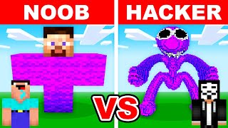 NOOB vs HACKER: I Cheated In a Rainbow Friends Build Challenge! (Purple)