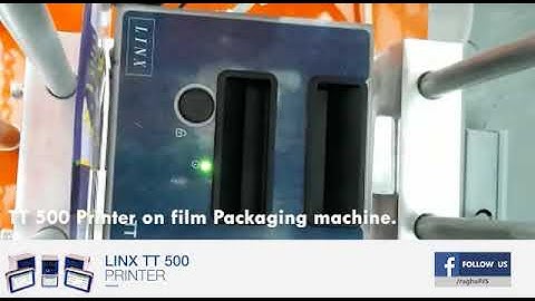 LINX TT 500 Printer on Flexible Pouches.