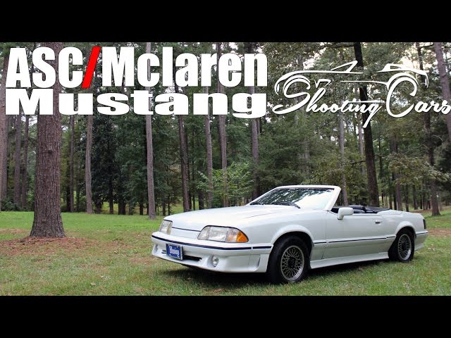 88' ASC/Mclaren Mustang! The Rare 5.0 Drop Top! - YouTube