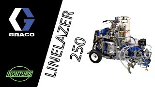 видео Самоходная автоматическая разметочная машина Graco Line Lazer 250SPS