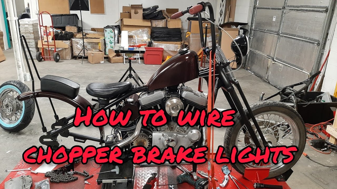 Wiring my chopper  How to wire tail lights on a Sportster chopper