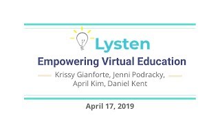 2019 UC Berkeley MIDS Capstone Project: Lysten Student Feedback Platform