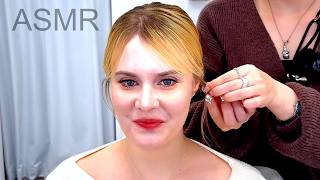 ASMR Korean Actress Makeup with 'Perilla Leaf' Bangs with up-do