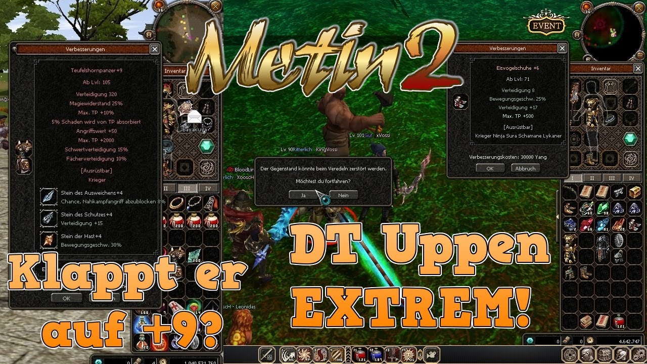 Metin2 Pandora | DT Uppen EXTREM / THP+9?? | Let´s Play Metin2.de mit Vossi