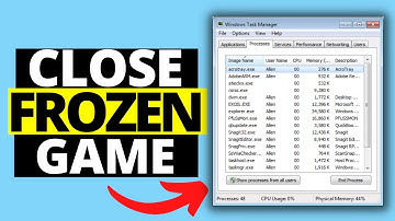 How To Close A Frozen Game Then Task Manager & ALT+F4 Don