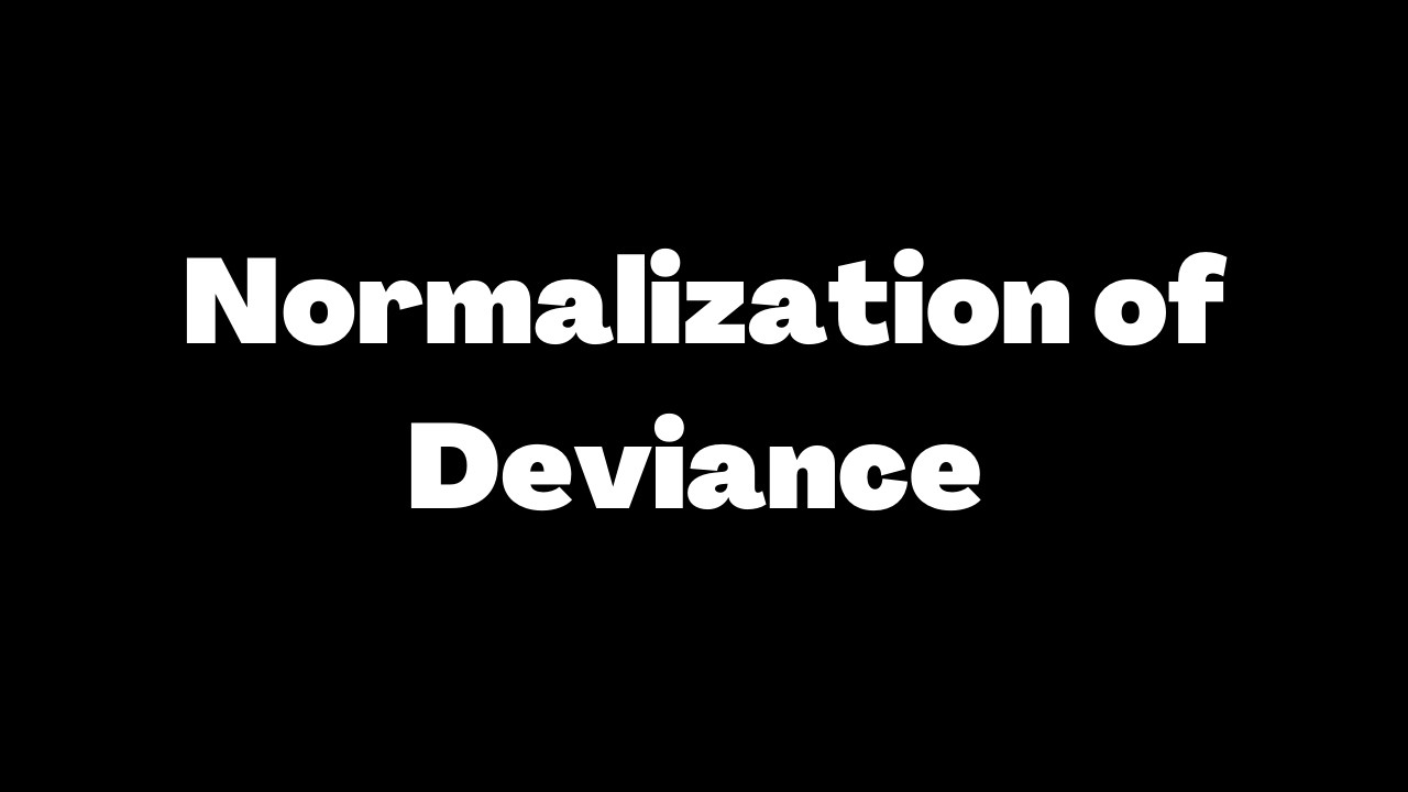 Normalization of Deviance : Corruption normal देखिन थाल्यो? - ishpsy