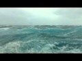 Rough seas on the Carnival Pride, Nov 5th 2011. Ocean view cabin turns into submarine view!