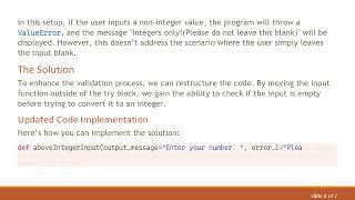 How to Check if an Input is Empty in Python When Expecting an Integer: A Helpful Guide