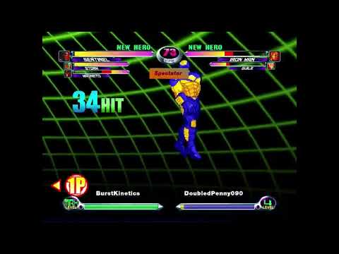 MvC2: Khaos - Magneto Rom Tag Sent MSS Triple DHC Combo .:3.3.23:.