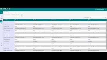 CLASSROOM SCHEDULING & PLANNING APP