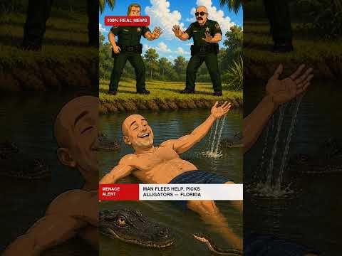 Florida Man! Not another alligator story! Jumped in lake to run from police. They still got him!