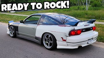 Repairing the Project 240sx before a big event!