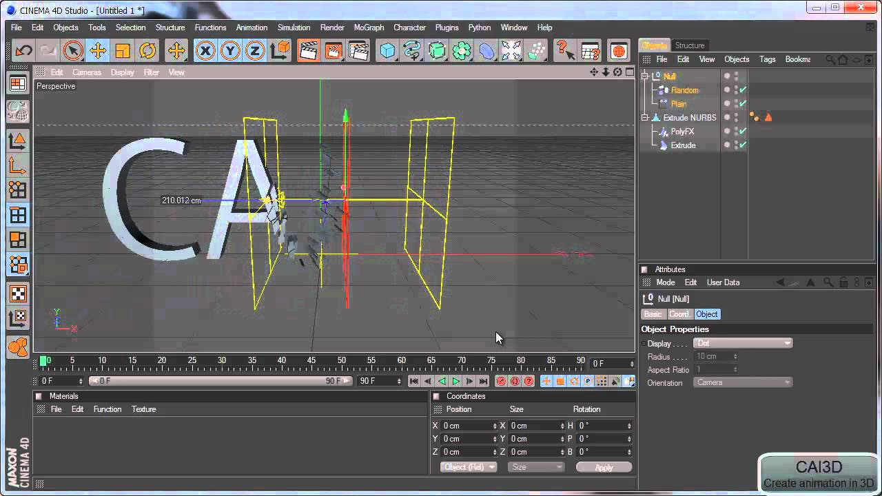 C4D Tutorial Title Animation Part 1 - YouTube
