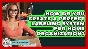 How Do You Create A Perfect Labeling System For Home Organization? - Homekeeping Handbook