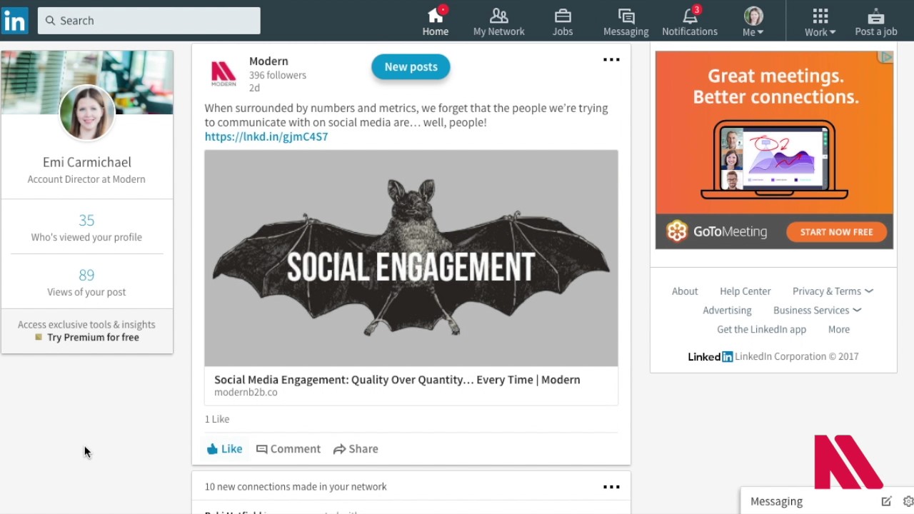 How To Like A LinkedIn Post - YouTube
