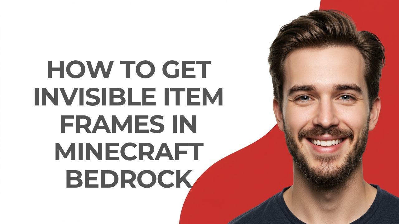 How To Get Invisible Item Frames In Minecraft Bedrock - GUIDE!