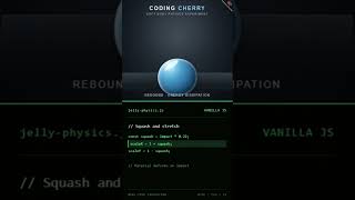 Information How I made this jelly ball move with pure code #javascript #coding #webdev Update