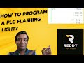 How to program a plc flashing light using timer ton in studio5000?