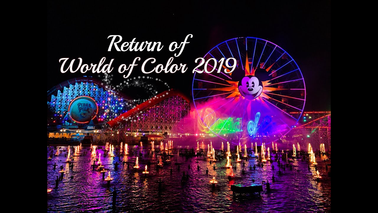 Disneyland's World of Color Premier Return 2019 | California Adventure | Nellybee21