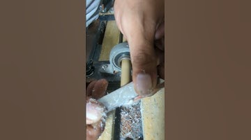 Quick tip pad and tip installation using my cheap DIY cue lathe 😎 #diylathe #billiards #diy