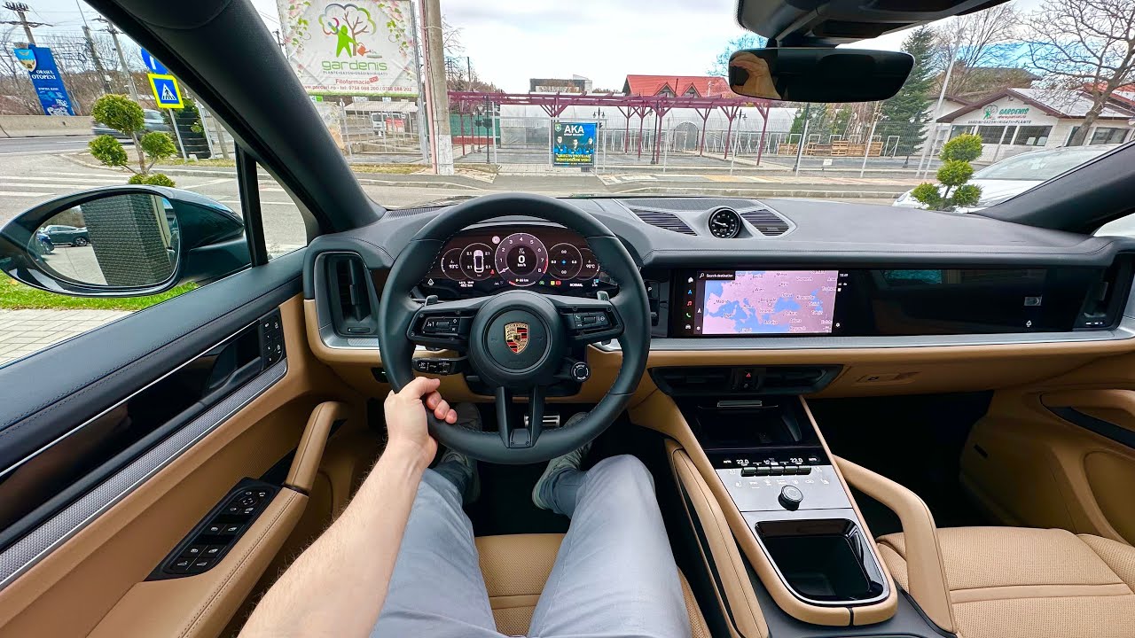 Новый Porsche Cayenne S Coupe V8 2024: тест-драйв от первого лица