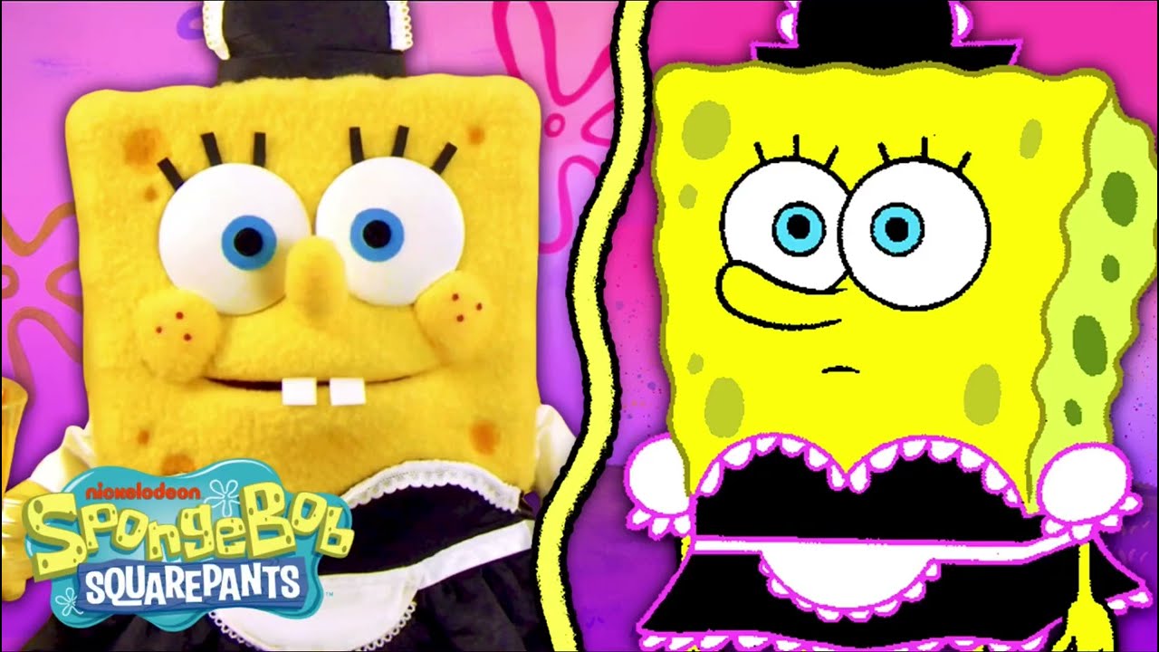 SpongeBob SquarePants Helps a Homeless Squidward episode with puppets 