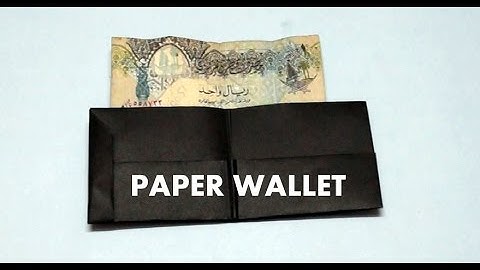 Origami Wallet | A4 Paper Craft | DIY | Easy Paper Purse