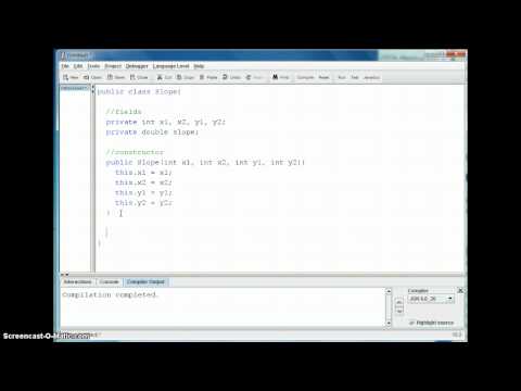 Java Ski Slope - Part 2 (Slope Class)