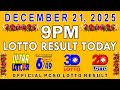 9PM Lotto Result December 21, 2025 🎱