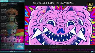 3D Visuals PACK 158 -  26 Visuals
