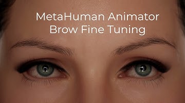 MetaHuman Animator Eyebrow Fine-tuning in Unreal Engine