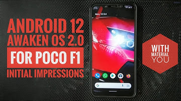 Android 12 on POCO F1 ft. Awaken OS | Initial Impressions | Daily Drivable Now?