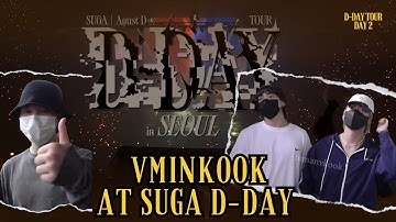 VMINKOOK at SUGA D-DAY TOUR #vminkook
