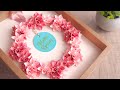 折り紙で折る満開の桜のリースの作り方 - DIY How to Make Paper Cherry Blossom Wreath