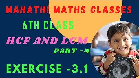 6th class Maths HCF and LCM part-4 Video Exercise 3.1 sums @Manjuram0603  please watch