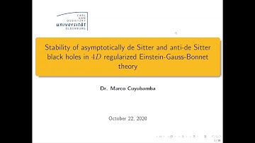 RAGtime 22: M. Cuyubamba: Stability of asymptotically dS and antidS BHs in 4D regularized EGB theory